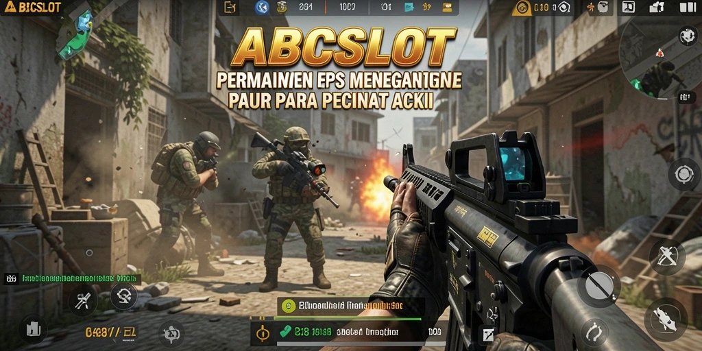 Screenshot gameplay ABCSLOT menampilkan aksi pertempuran yang mendebarkan.