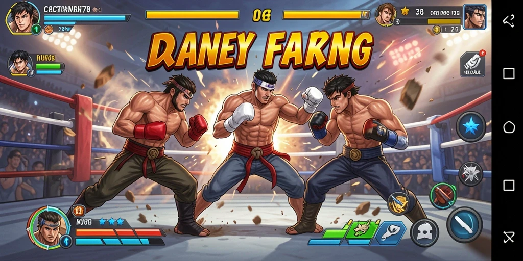 Gameplay memukau CACOR78 dengan aksi pertarungan yang intens.