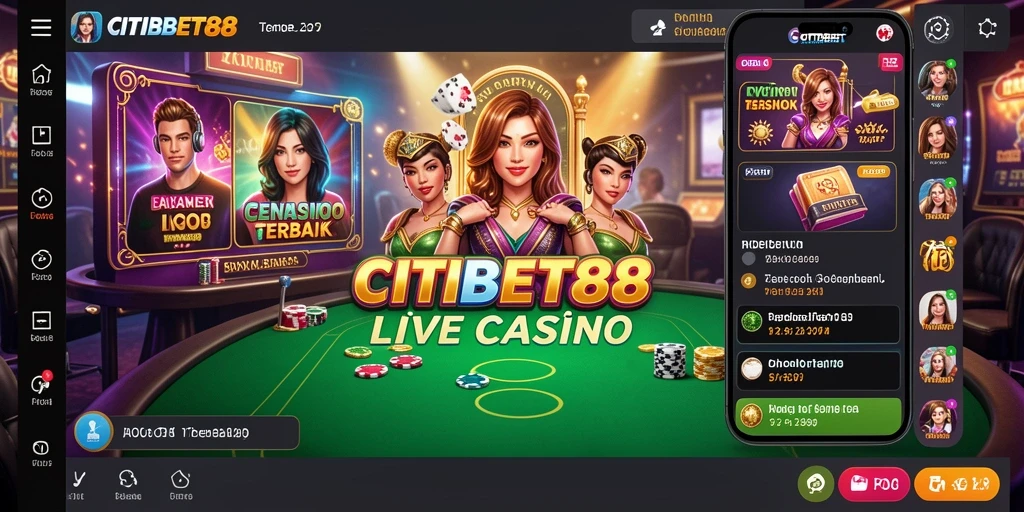 Gameplay seru Live Casino di CITIBET88 dengan dealer profesional.
