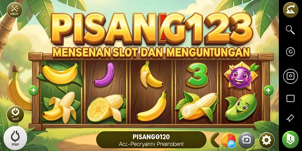 Screenshot gameplay PISANG123 menampilkan keseruan bermain slot.