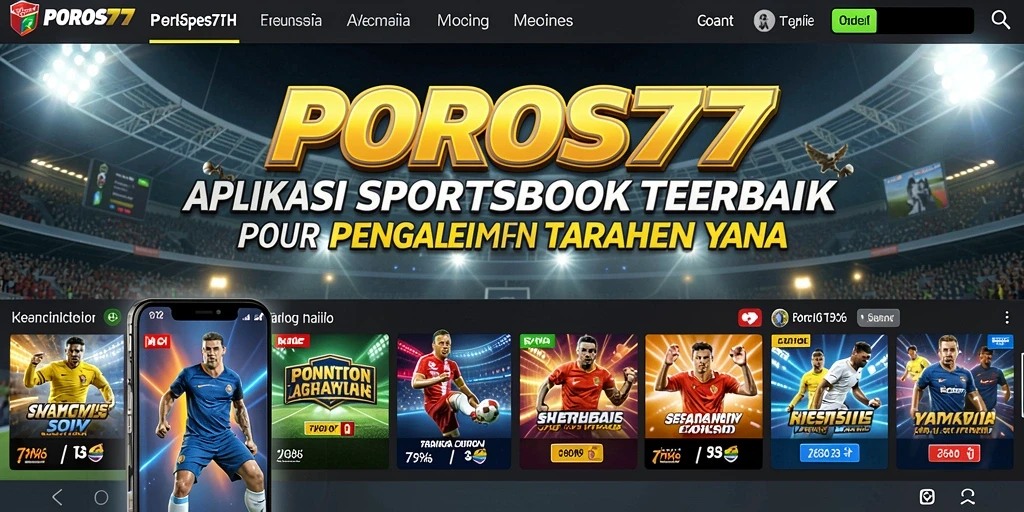 Tampilan gameplay aplikasi Sportsbook POROS77 yang menarik dan interaktif.