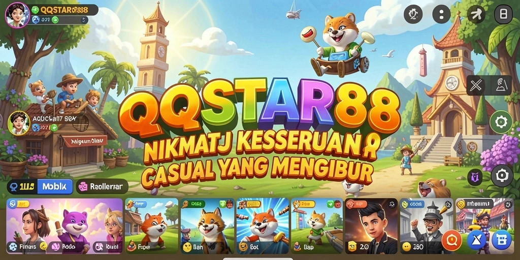 Screenshot utama QQSTAR88 dengan tampilan gameplay yang mengasyikkan.