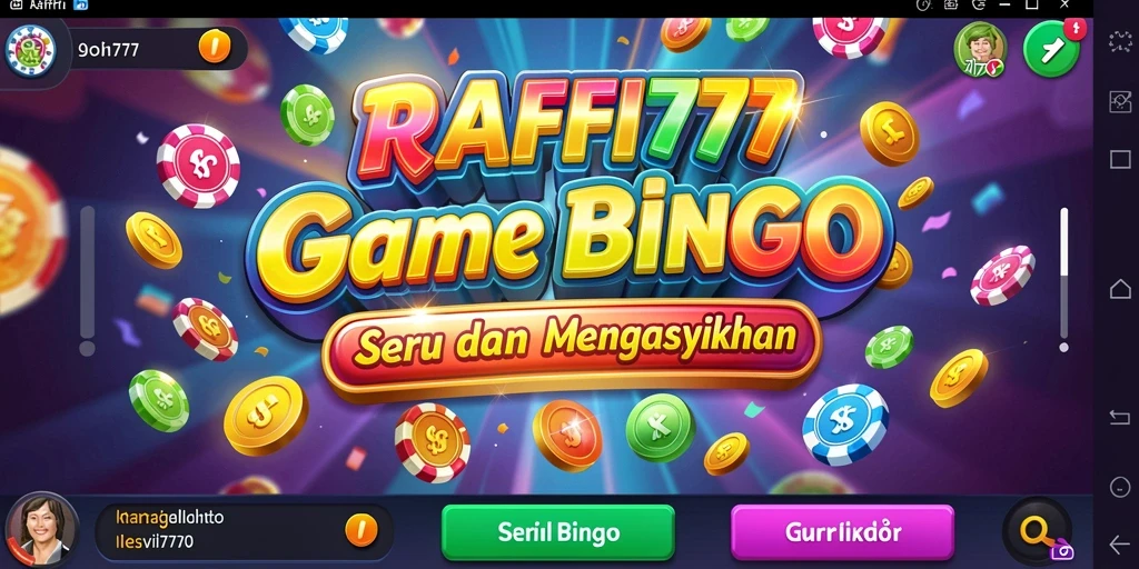 Screenshot gameplay RAFFI777 yang penuh keseruan Bingo.
