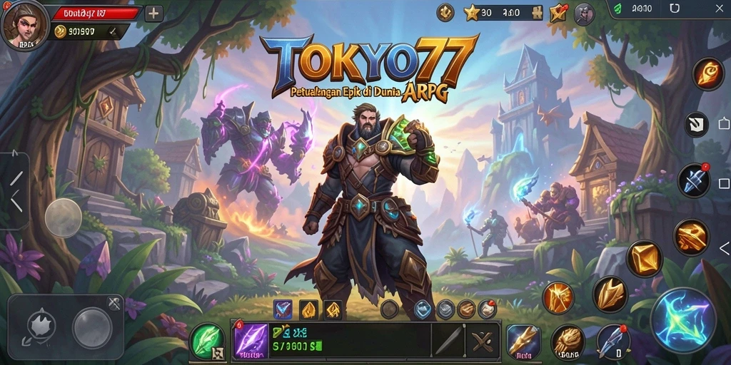 Tampilan aksi menarik dalam gameplay ARPG TOKYO77.